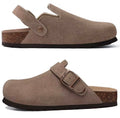 Taupe Suede Clogs – Versatile Minimalist Slip-On Shoes