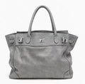 Beverly Grey Structured Handbag – Elegant Large Tote Bag