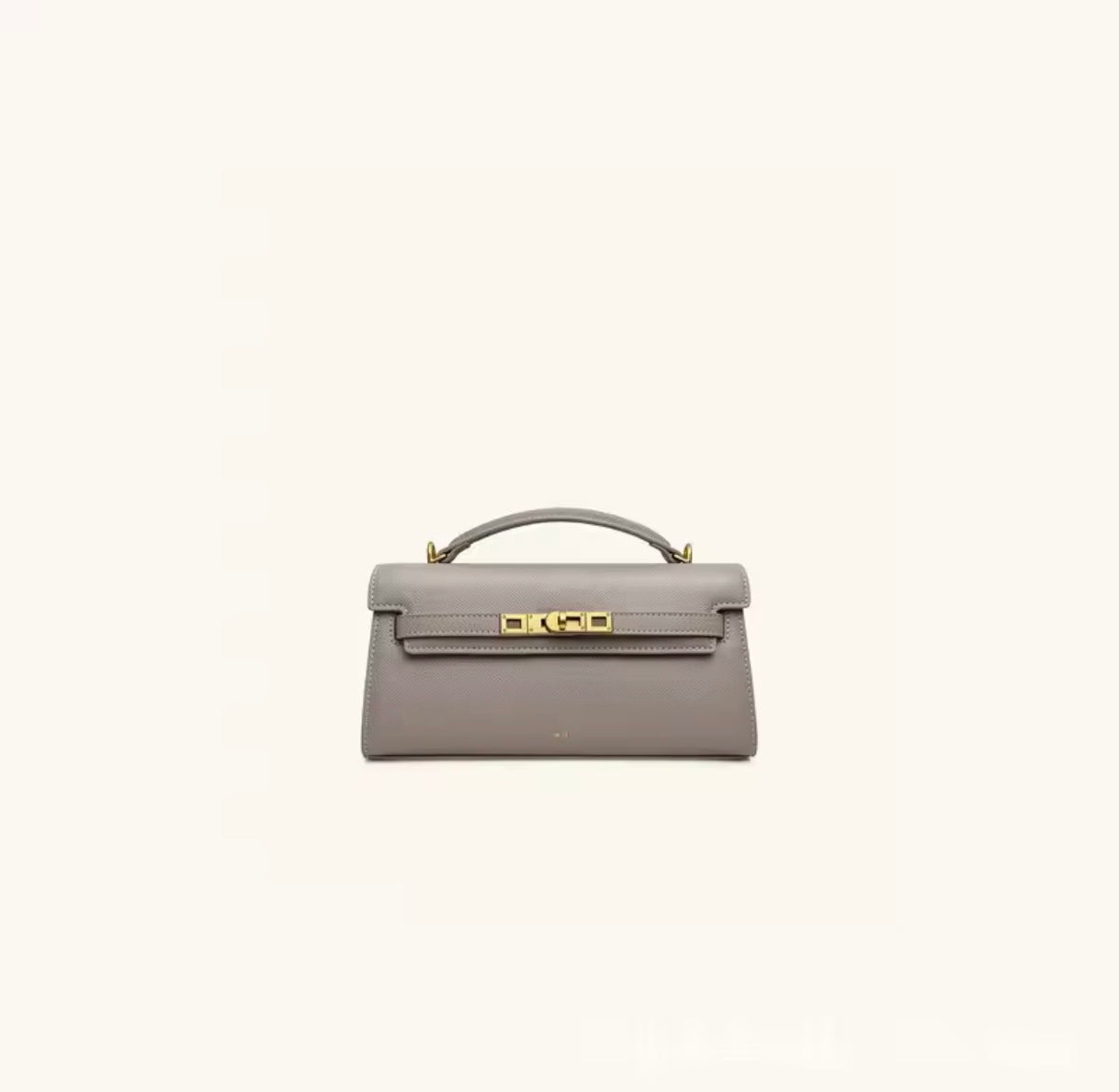 Lyon Grey Handbag – Elegant Structured Style