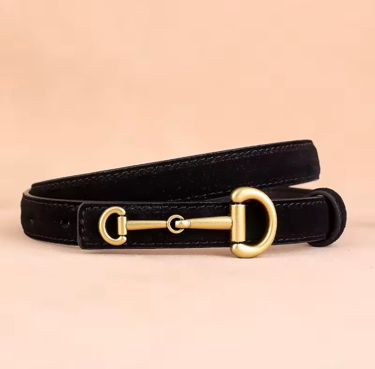 Florence Black Belt – Elegant Minimalist Style
