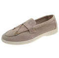 Milano Khaki Velvet Loafers – Minimalist Slip-On Shoes