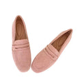 Ibiza Pink Velvet Loafers – Minimalist Slip-On Shoes