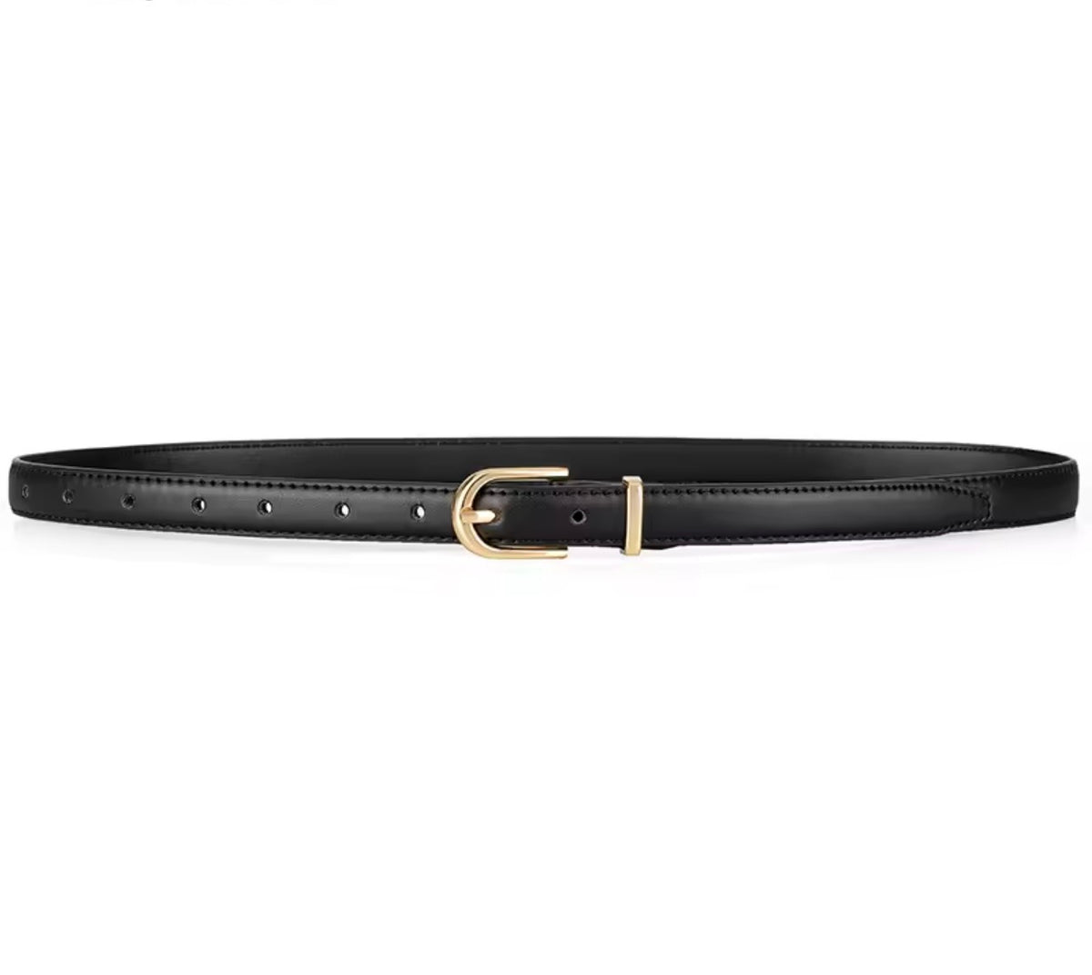 Oslo Black Belt – Minimalist Slim Style