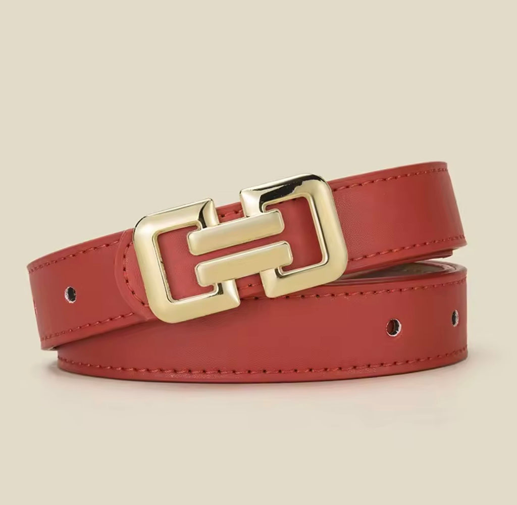 Roma Red Belt – Minimalist Everyday Style