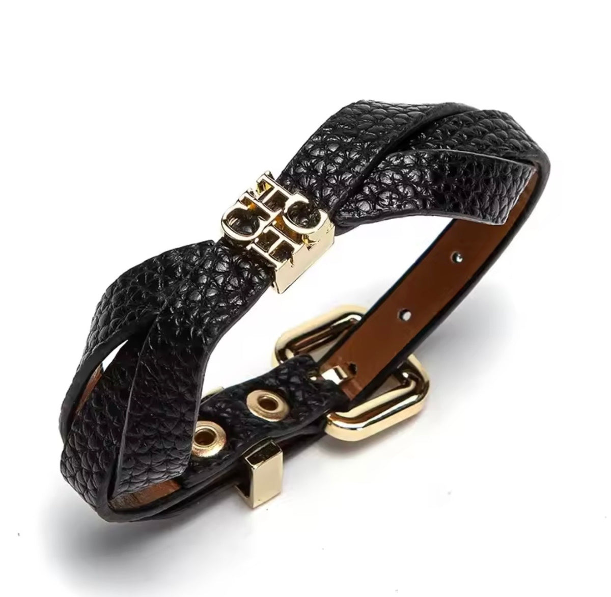 Avenue Black Buckle Bracelet
