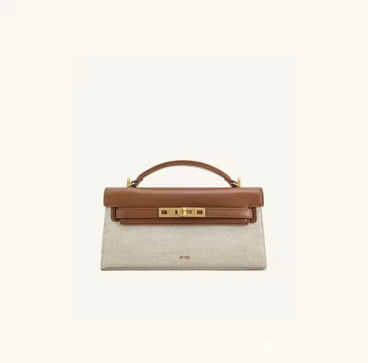 Lyon Beige Handbag – Elegant Structured Style