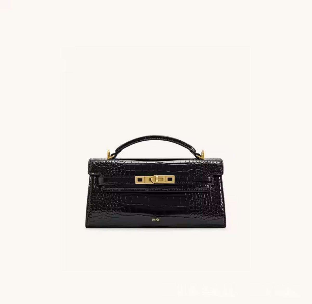 Lyon Black Handbag – Elegant Structured Style