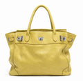 Beverly Yellow Structured Handbag – Elegant Large Tote Bag
