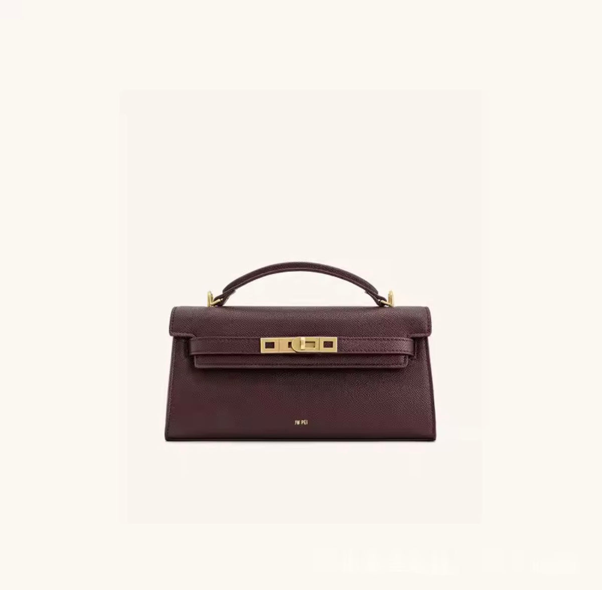 Lyon Burgundy Handbag – Elegant Structured Style