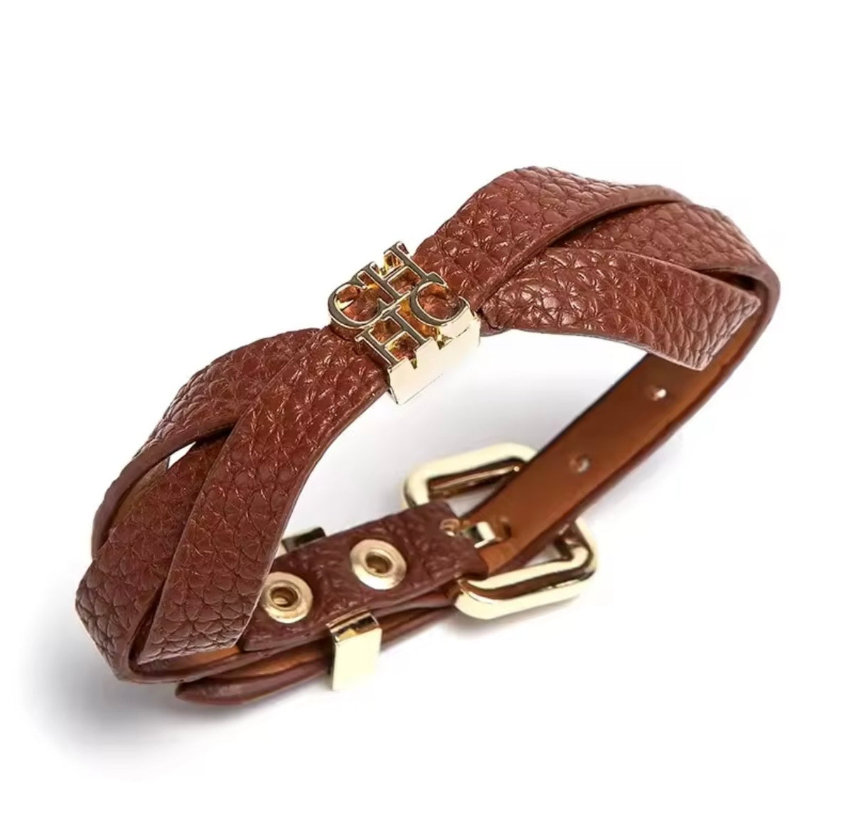 Avenue Brown Buckle Bracelet