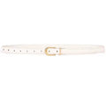 Oslo White Belt – Minimalist Slim Style