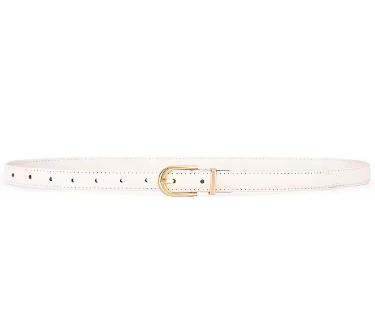Oslo White Belt – Minimalist Slim Style