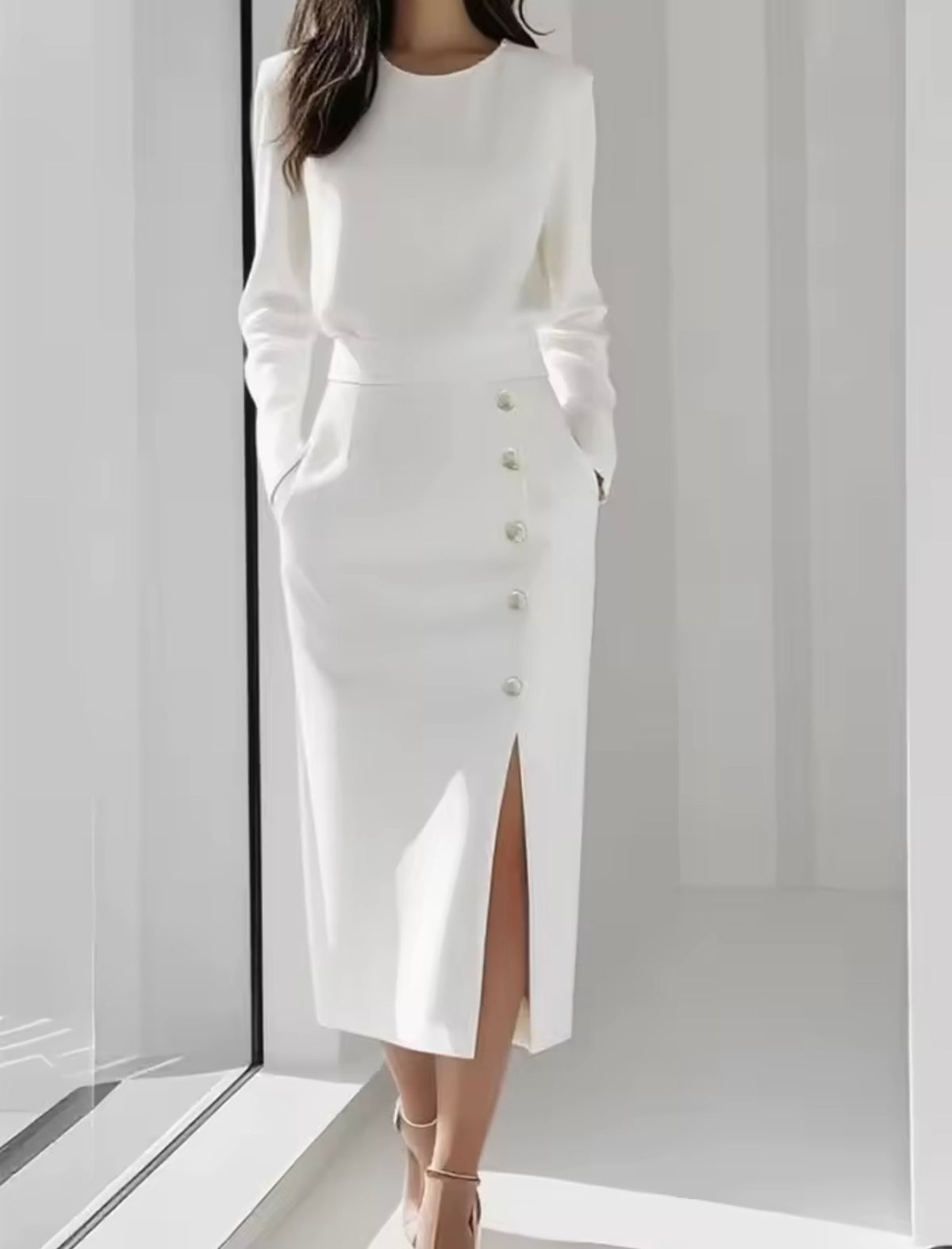 White – Victoria Elegant Dress
