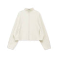 Aspen White Zip-Up Jacket – Elegant Casual Style