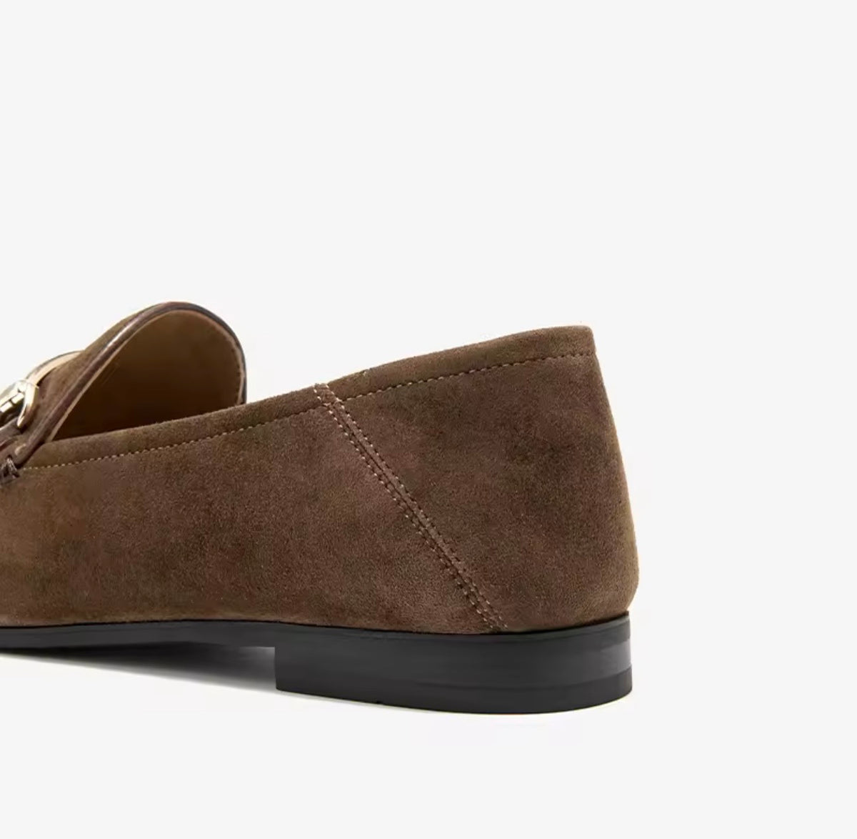 Florence Dark Brown Corduroy Loafers – Classic Metal Detail