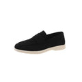 Roma Black Suede Loafers – Minimalist Slip-On Shoes