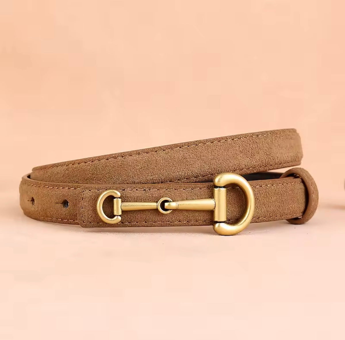 Florence Camel Belt – Elegant Minimalist Style