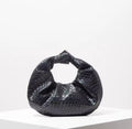 Como Black Handbag – Elegant Woven Style