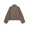 Aspen Khaki Zip-Up Jacket – Elegant Casual Style