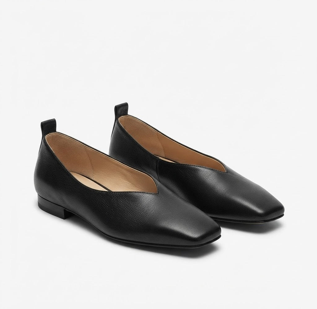 Siena Black Ballet Flats – Vintage Inspired Style