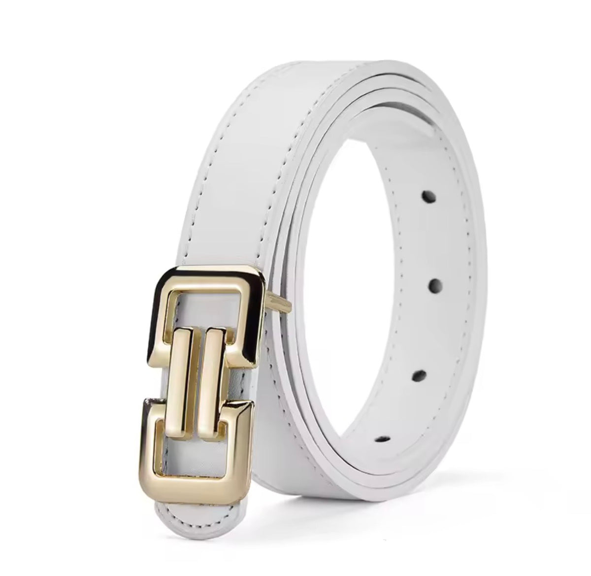Roma White Belt – Minimalist Everyday Style