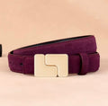 Lisbon Burgundy Belt – Elegant Minimalist Style