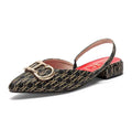 Valencia Monogram Mesh Flats – Adjustable Strap