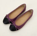 Biarritz Purple Quilted Ballet Flats – Elegant Textured Style