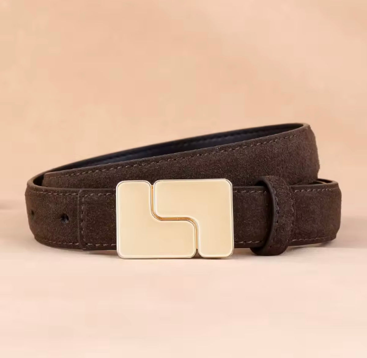 Lisbon Brown Belt – Elegant Minimalist Style