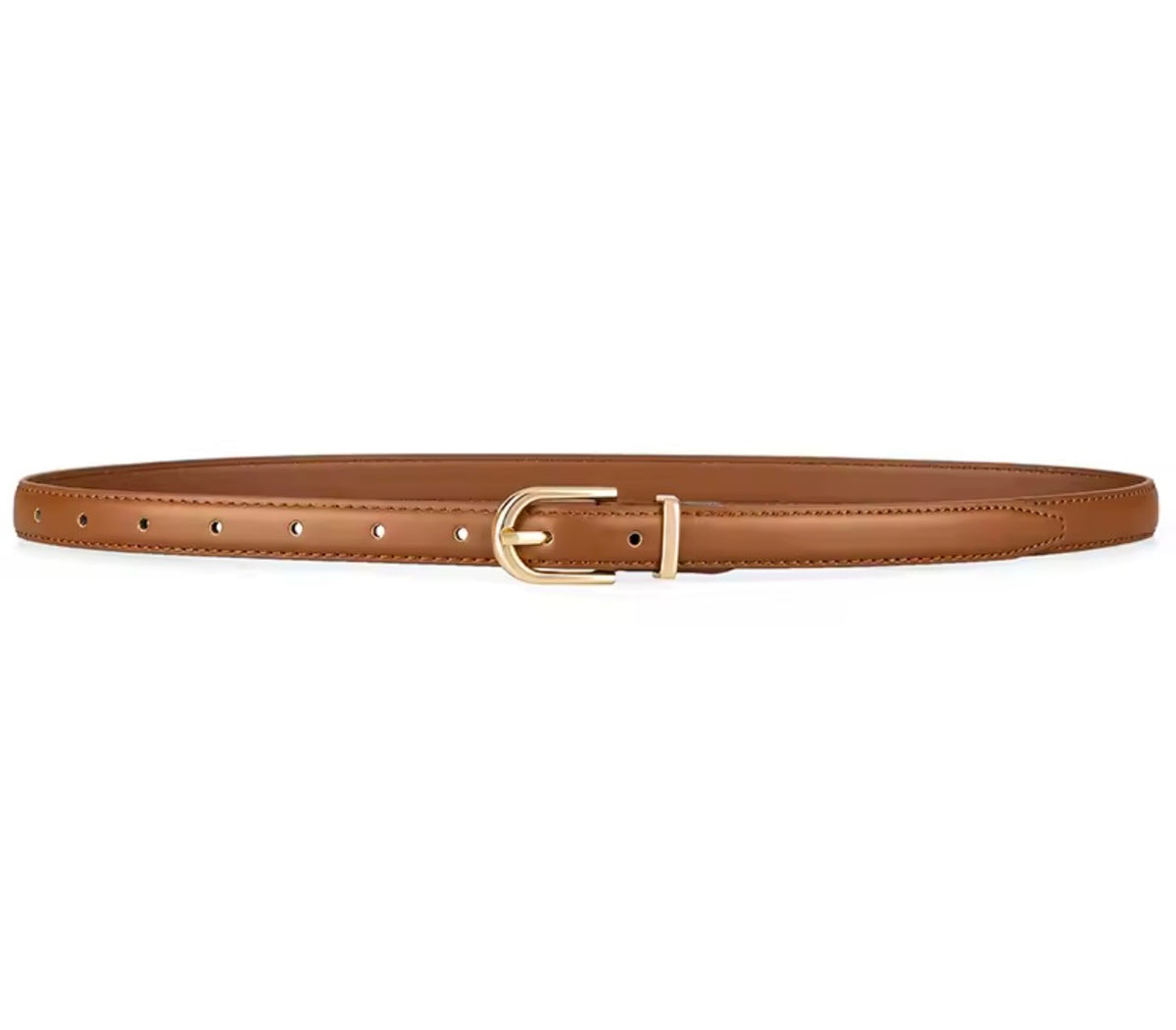 Oslo Camel Belt – Minimalist Slim Style