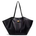 Paris Black Faux Leather Handbag – Minimalist Everyday Bag
