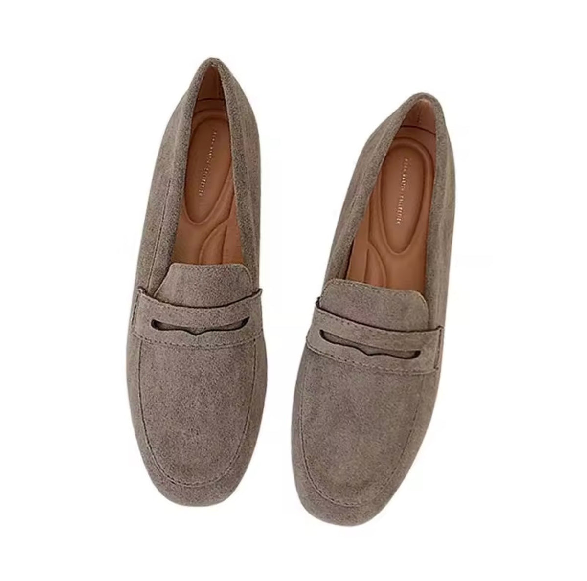 Ibiza Grey Velvet Loafers – Minimalist Slip-On Shoes