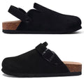 Black Suede Clogs – Versatile Minimalist Slip-On Shoes