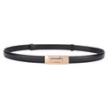 Stockholm Black Belt – Minimalist Buckle Style