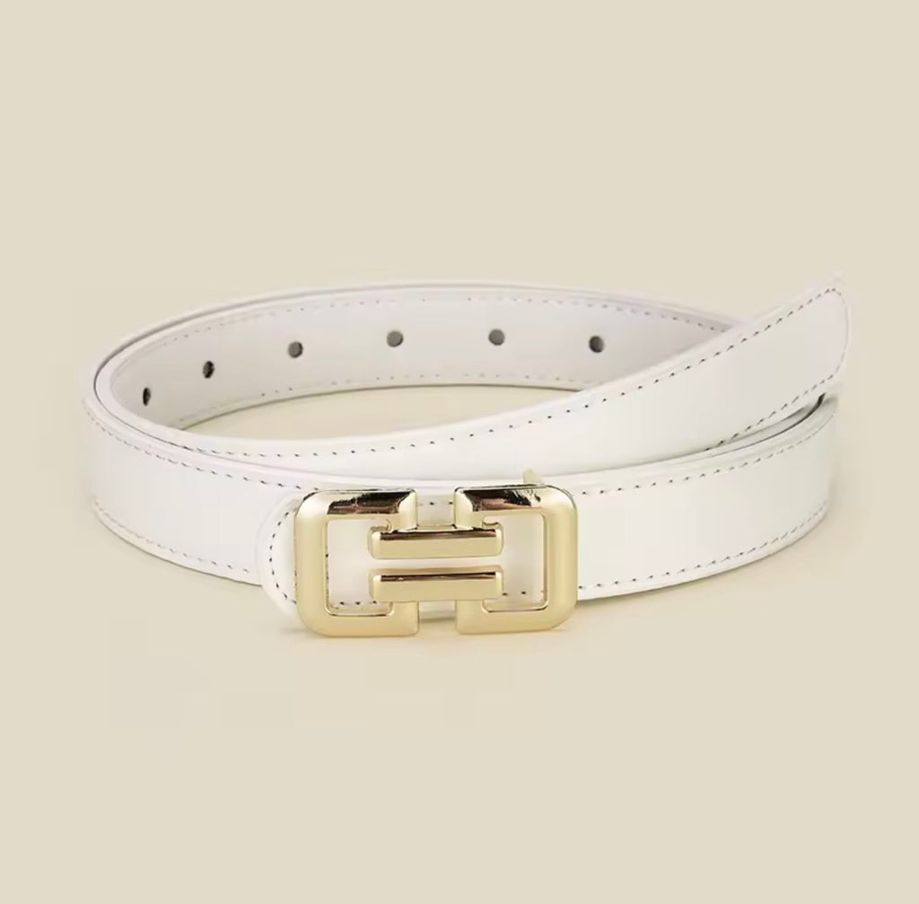Roma White Belt – Minimalist Everyday Style