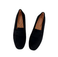 Ibiza Black Velvet Loafers – Minimalist Slip-On Shoes