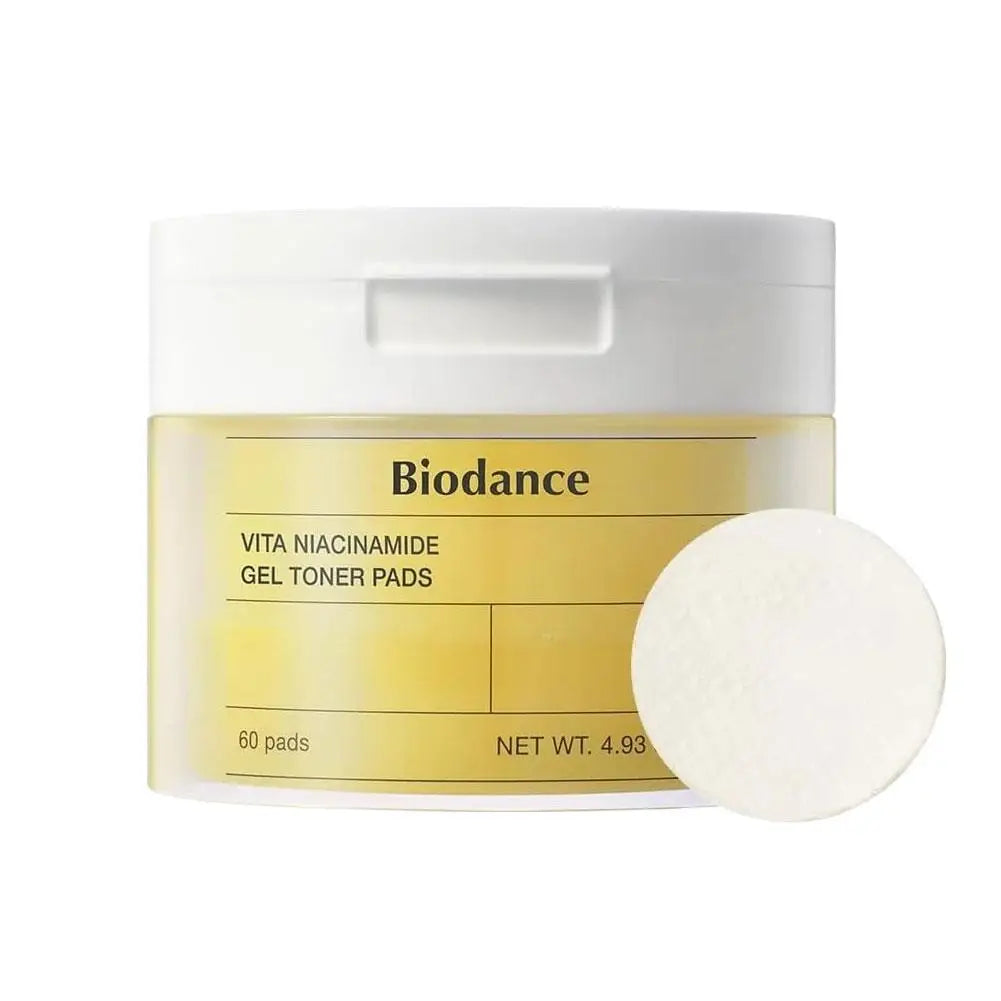 Biodance Vita Niacinamide toner pads for brightening and pore care