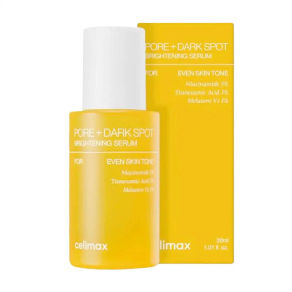 Celimax Pore + Dark Spot Brightening Serum skincare bottle