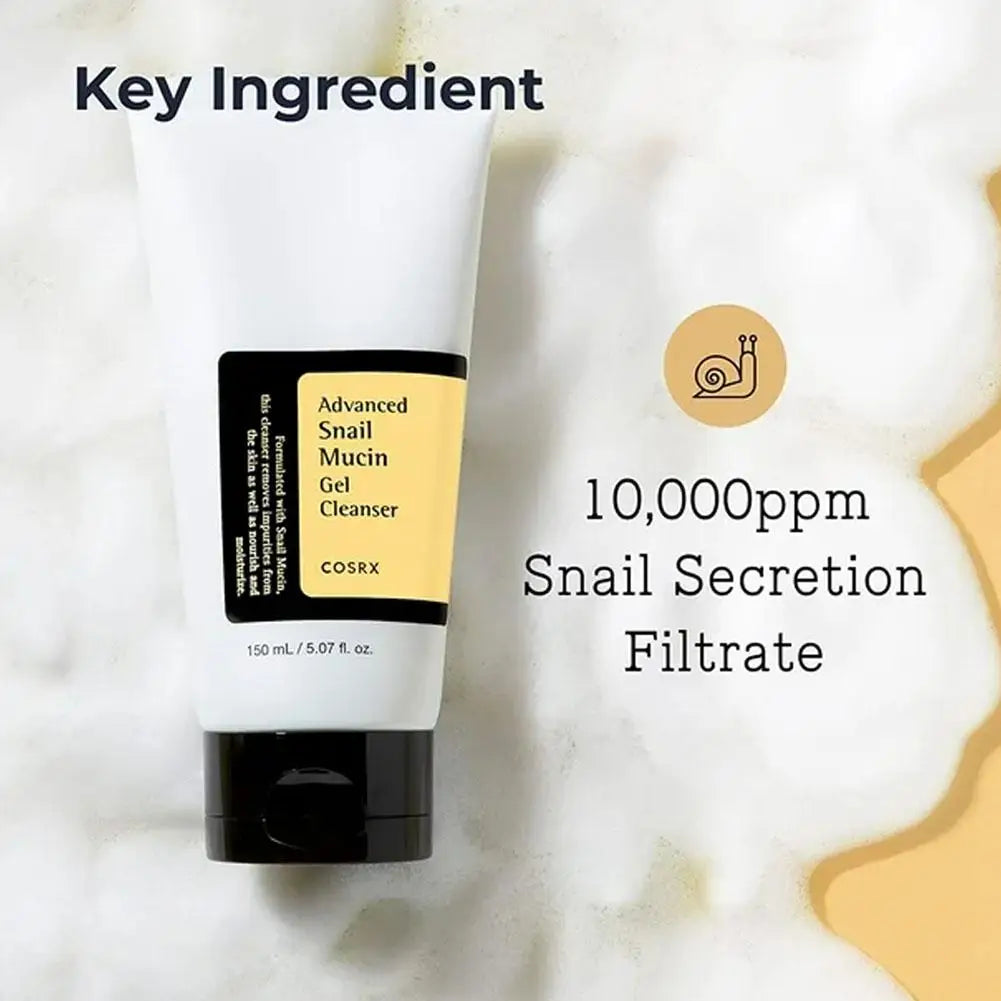 COSRX snail mucin gel cleanser hydrating Korean skincare